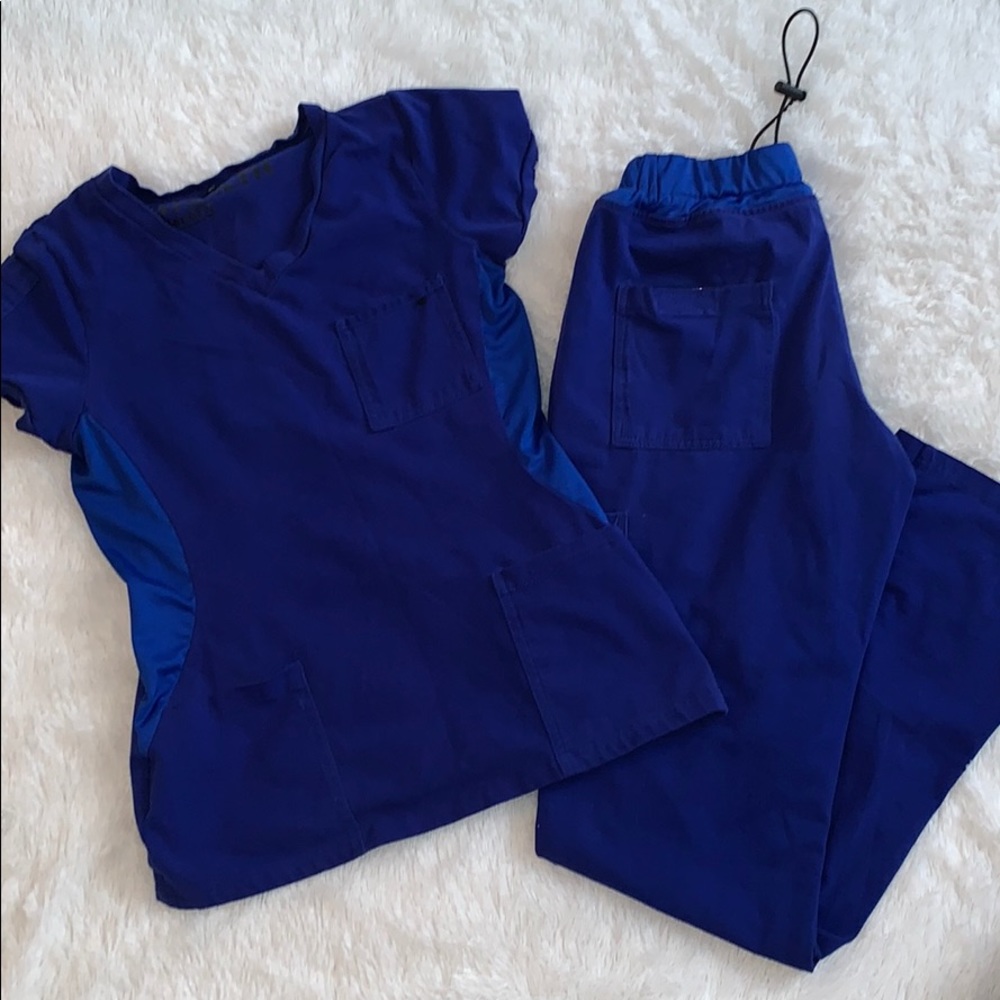 Benefit Medical Scrub Set in Galaxy Blue size XS